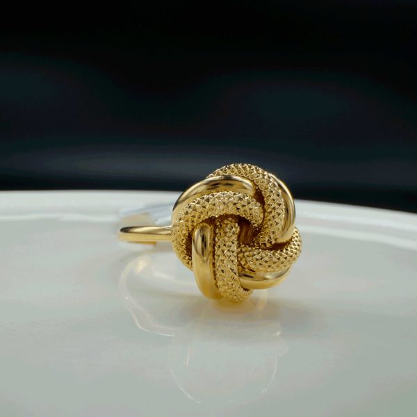 انگشتر زنانه مدل گره ای تراشه